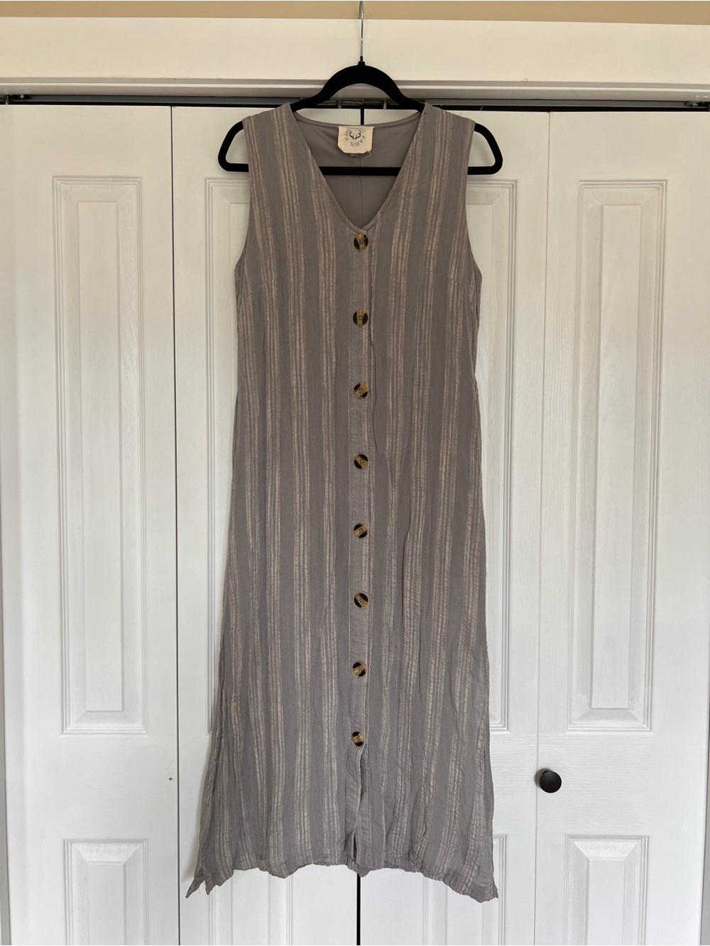 Fantastic Fawn VINTAGE Button Down Sleeveless Dress